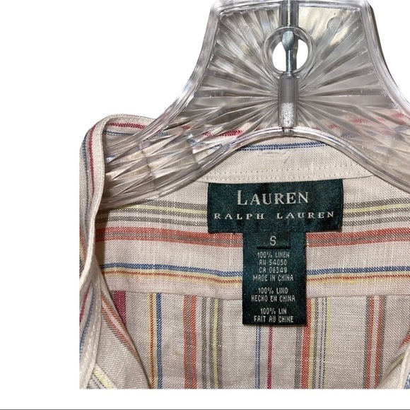 NWT Ralph by Ralph Lauren Woman 100% Linen Top Size S - Picture 6 of 7